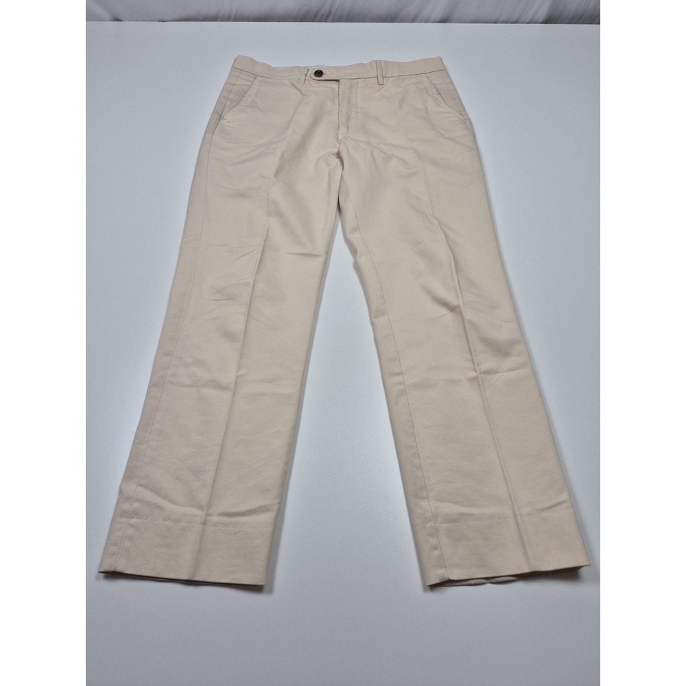 Spier & Mackay Chino Pants Mens 33x30 Beige Extra Slim Flat Front Straight